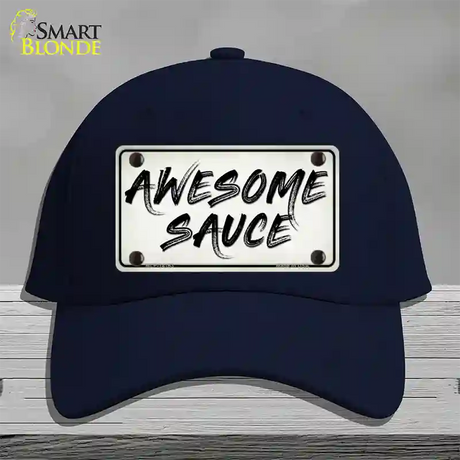 Awesome Sauce Novelty License Plate Hat Cotton / Navy