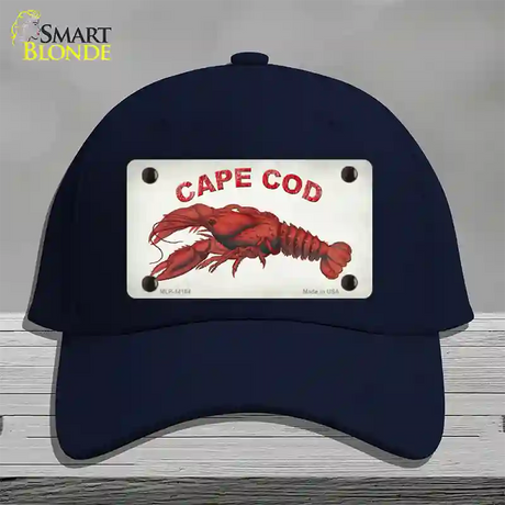 Cape Cod Lobster Novelty License Plate Hat Cotton / Navy