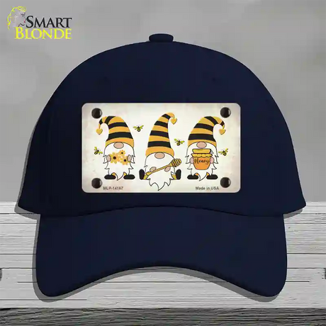 Gnomes Honeybees Novelty License Plate Hat Cotton / Navy