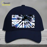 Purple Blue Tie-Dye Novelty License Plate Hat Cotton / Navy