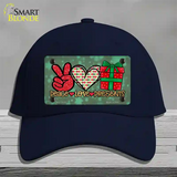 Peace Love Presents Novelty License Plate Hat Cotton / Navy