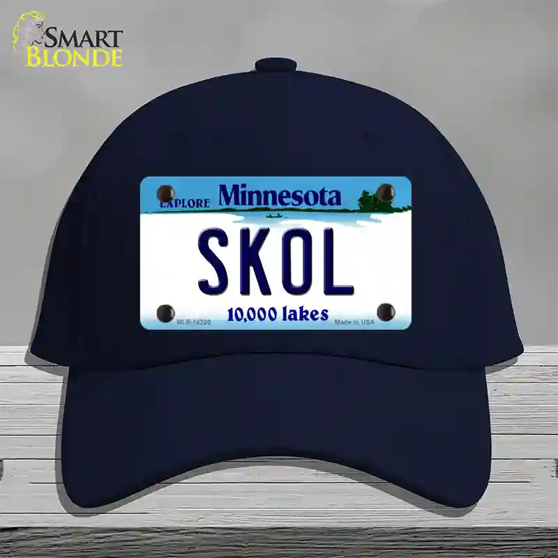 Skol Minnesota Novelty License Plate Hat Cotton / Navy