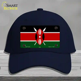 Kenya Flag Novelty License Plate Hat Cotton / Navy