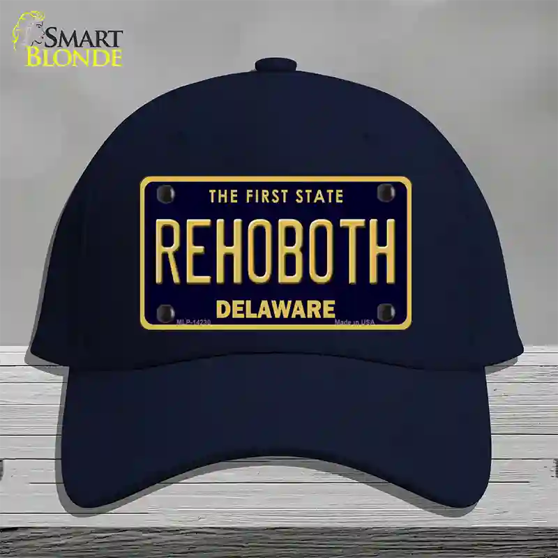 Rehoboth Delaware Novelty License Plate Hat Cotton / Navy