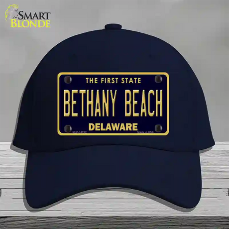 Bethany Beach Delaware Novelty License Plate Hat Cotton / Navy