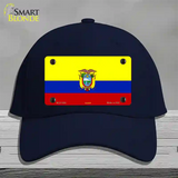 Ecuador Flag Novelty License Plate Hat Cotton / Navy