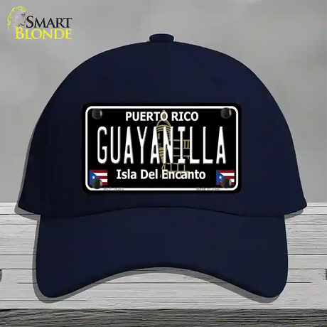 Guayanilla Puerto Rico Black Novelty License Plate Hat Cotton / Navy