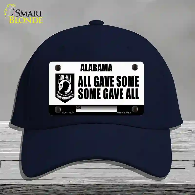 Alabama POW MIA Some Gave All Novelty License Plate Hat Cotton / Navy