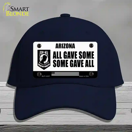 Arizona POW MIA Some Gave All Novelty License Plate Hat Cotton / Navy