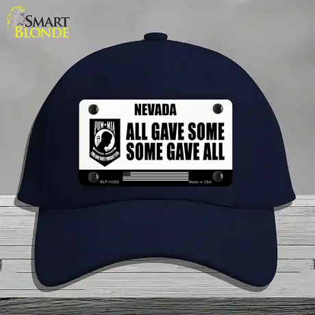 Nevada POW MIA Some Gave All Novelty License Plate Hat Cotton / Navy