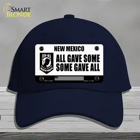 New Mexico POW MIA Some Gave All Novelty License Plate Hat Cotton / Navy