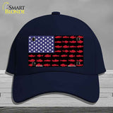 Fishermans American Flag Novelty License Plate Hat HAT-MLP-14466