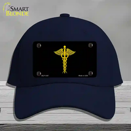 Caduceus Novelty License Plate Hat Cotton / Navy