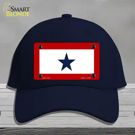 Blue Star One Novelty License Plate Hat Cotton / Navy