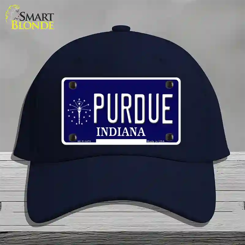 Purdue Indiana Novelty License Plate Hat Cotton / Navy