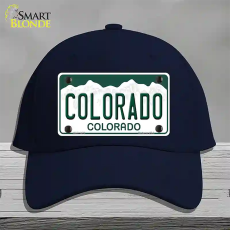 Colorado State Novelty License Plate Hat Cotton / Navy