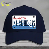 Mt St Helens Washington Novelty License Plate Hat Cotton / Navy