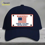 These Colors Never Run Novelty License Plate Hat Cotton / Navy