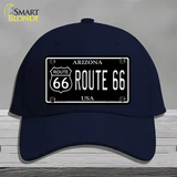 Route 66 Arizona Black Novelty License Plate Hat Cotton / Navy