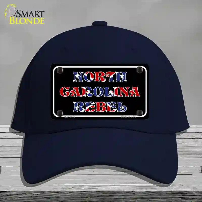 North Carolina Rebel Novelty License Plate Hat Cotton / Navy