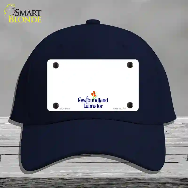 Newfoundland Novelty License Plate Hat Cotton / Navy