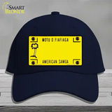 American Samoa Novelty License Plate Hat Cotton / Navy