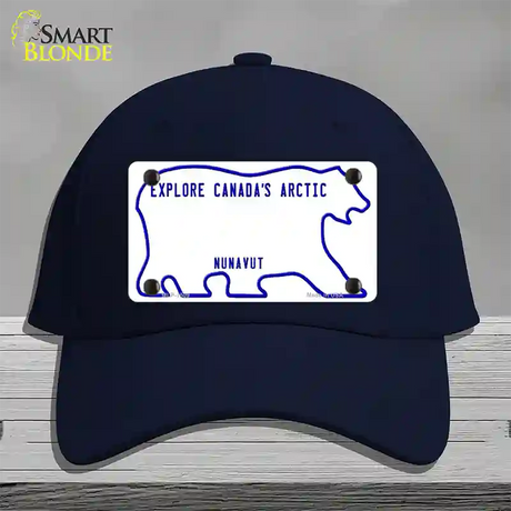 Nunavut Novelty License Plate Hat Cotton / Navy