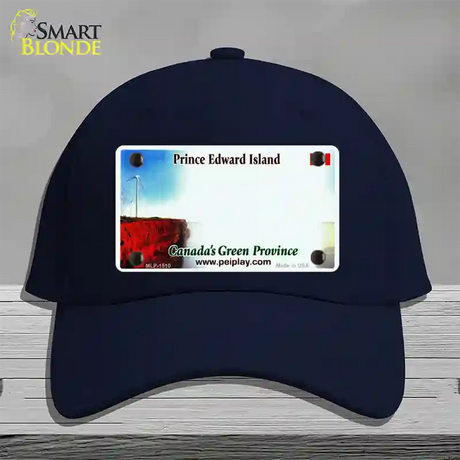 Prince Edward Island Novelty License Plate Hat Cotton / Navy