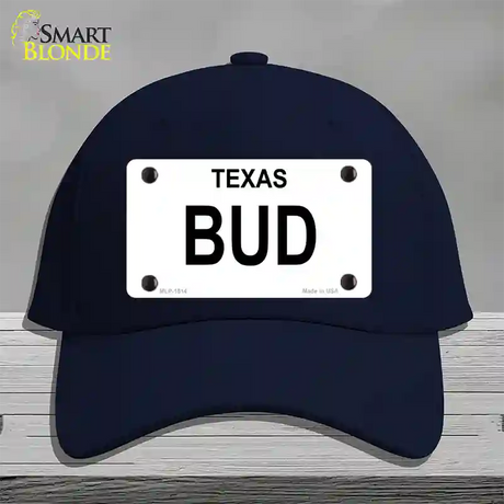 BUD Novelty License Plate Hat Cotton / Navy