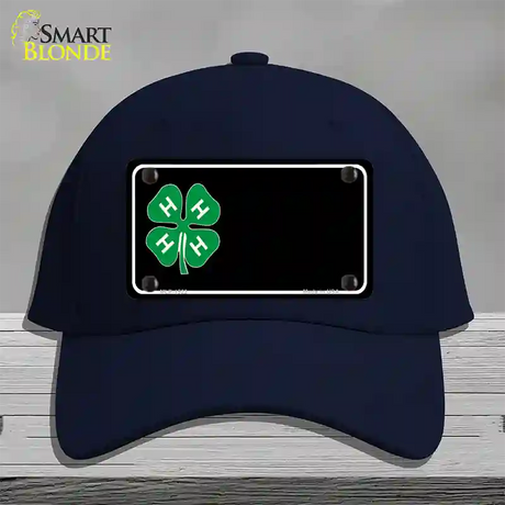 4-H Offset Novelty License Plate Hat Cotton / Navy