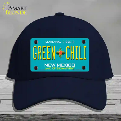 Green Chili New Mexico Novelty License Plate Hat Cotton / Navy