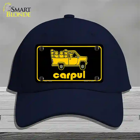 Carpul Novelty License Plate Hat Cotton / Navy