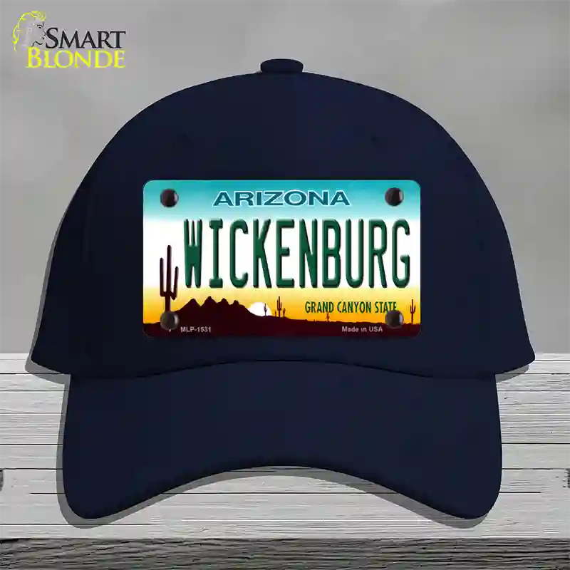 Wickenburg Arizona Novelty License Plate Hat Cotton / Navy