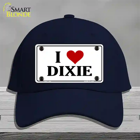 I Love Dixie Novelty License Plate Hat Cotton / Navy