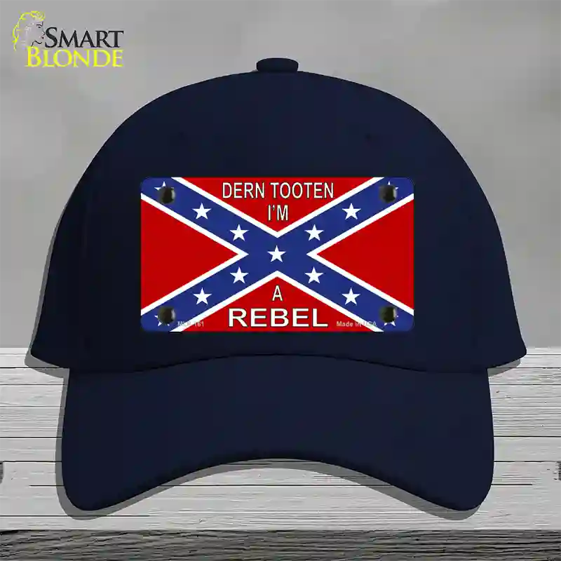 Im A Rebel Novelty License Plate Hat Cotton / Navy