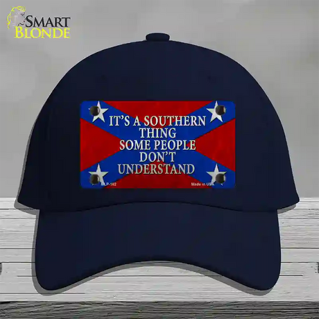 Its A Southern Thing Novelty License Plate Hat Cotton / Navy