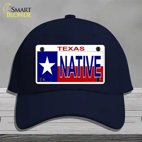 Native Texas Novelty License Plate Hat Cotton / Navy