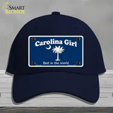 Carolina Girl Blue Novelty License Plate Hat Cotton / Navy