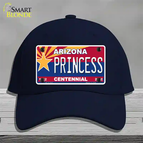 Arizona Centennial Princess Novelty License Plate Hat Cotton / Navy