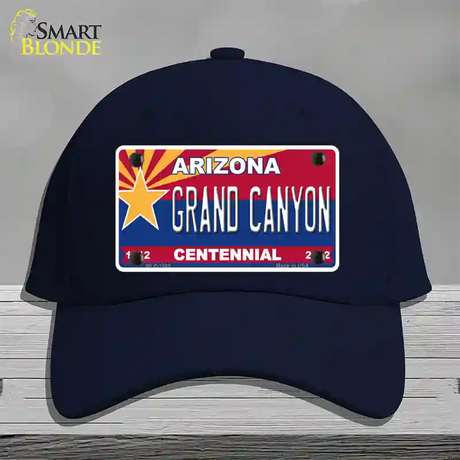 Arizona Centennial Grand Canyon Novelty License Plate Hat Cotton / Navy