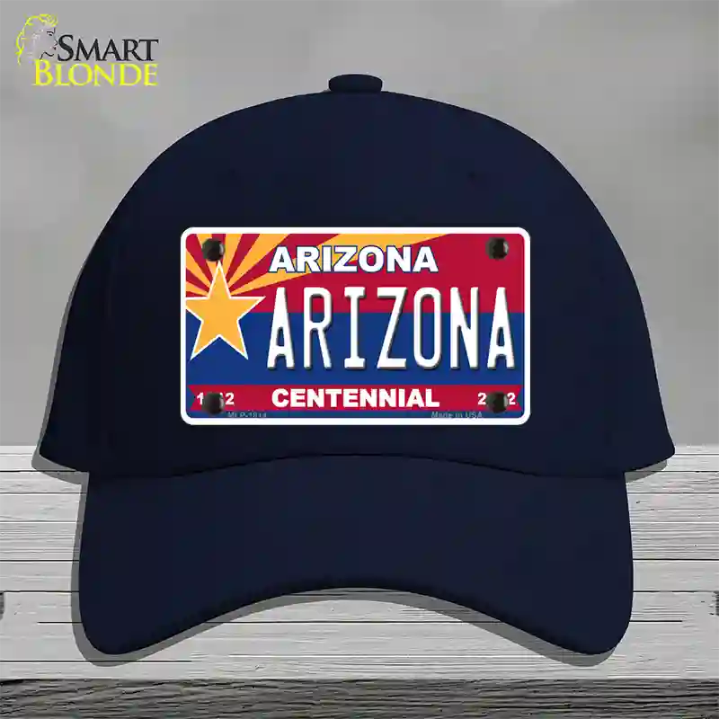 Arizona Centennial Arizona Novelty License Plate Hat Cotton / Navy