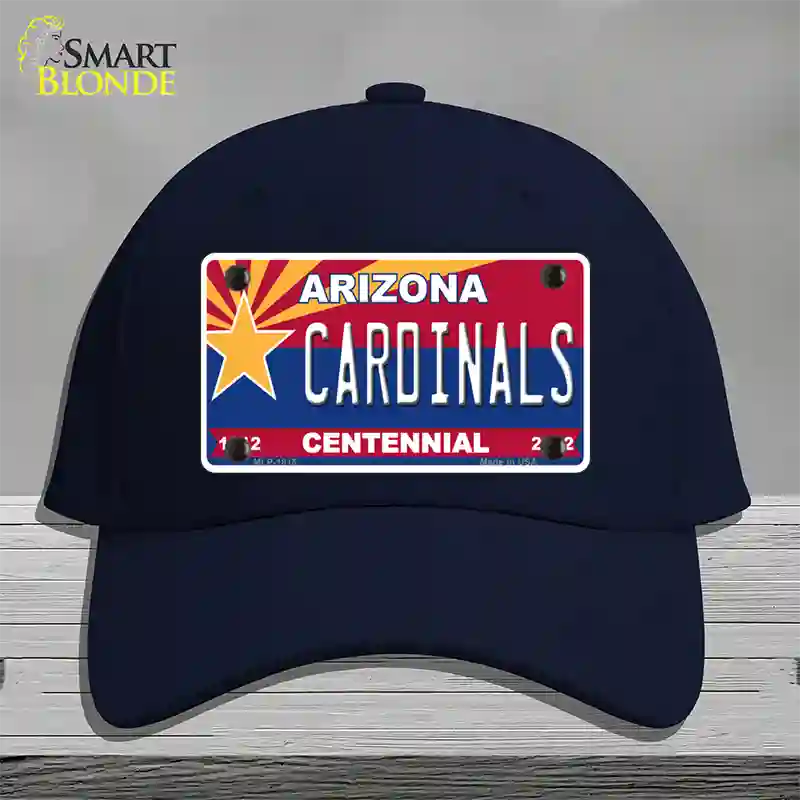 Arizona Centennial Cardinals Novelty License Plate Hat Cotton / Navy