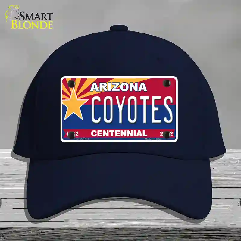 Arizona Centennial Coyotes Novelty License Plate Hat Cotton / Navy