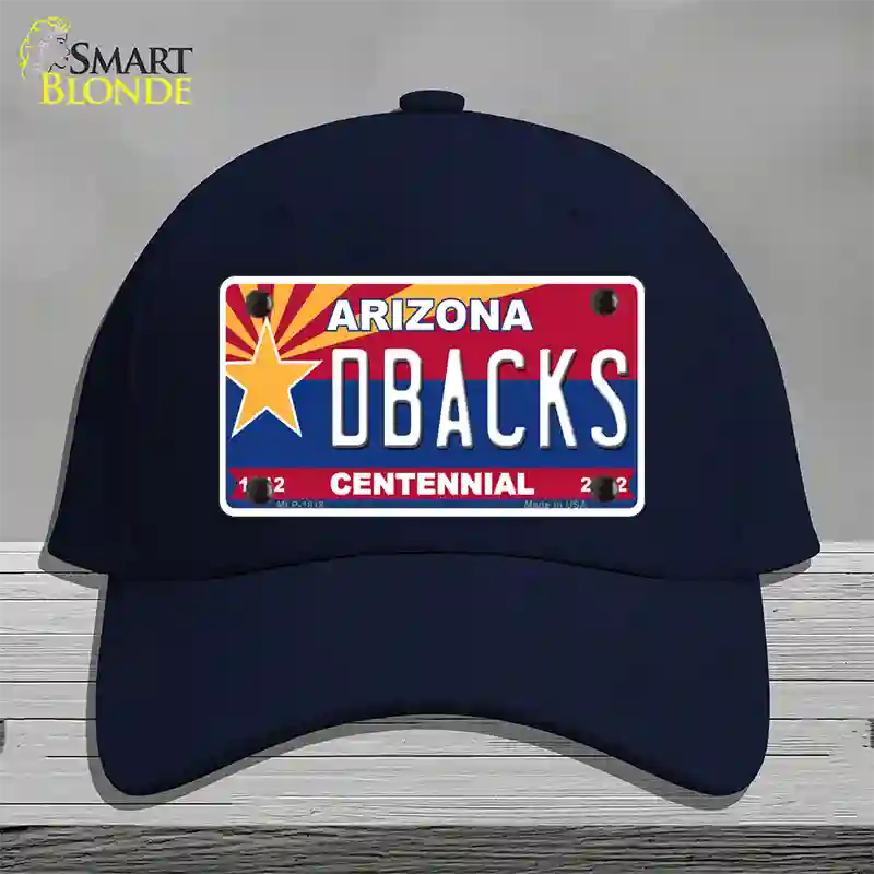 Arizona Centennial Dbacks Novelty License Plate Hat Cotton / Navy