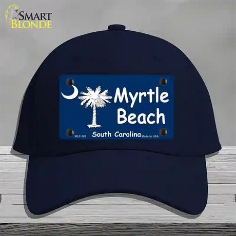 Myrtle Beach Novelty License Plate Hat Cotton / Navy