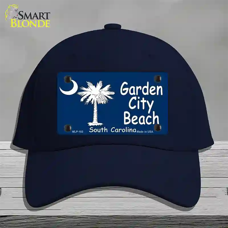 Garden City Beach South Carolina Novelty License Plate Hat Cotton / Navy