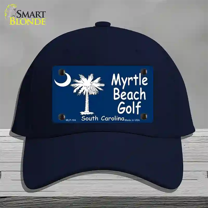 Myrtle Beach Golf Novelty License Plate Hat Cotton / Navy