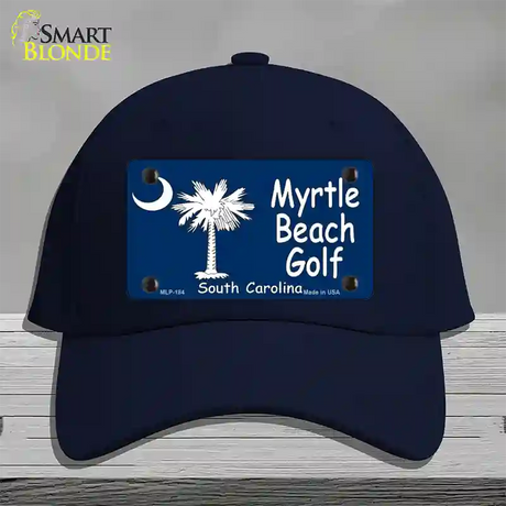 Myrtle Beach Golf Novelty License Plate Hat Cotton / Navy