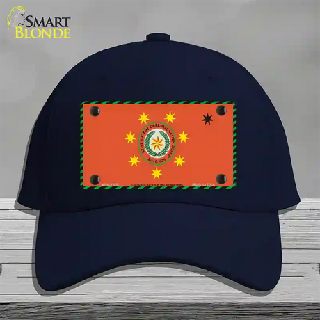 Cherokee Nation Flag Novelty License Plate Hat Cotton / Navy