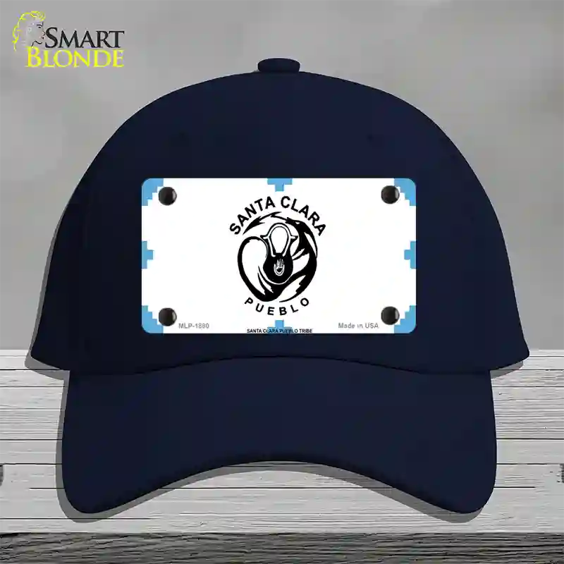 Santa Clara Pueblo Flag Novelty License Plate Hat Cotton / Navy